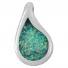 999° Επάργυρο Αντικέ/ 5µm/ Γαλάζιο Γκλίτερ