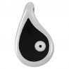 999° Silver Antique Plated/ 5µm/ Black/ White