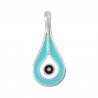 Plaqué argent antique 999° / 5 µm / Turquoise / Blanc / Noir