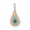 Placcato argento antico 999° / 5 µm / Pesca chiaro / Azzurro / Nero