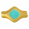 Placcato oro 24K / 0,12 µm / Turchese