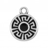 999° Silver Antique Plated/ 5µm/ Black