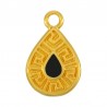 Placcato in oro 24K/ 0,12 µm/ Nero