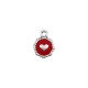 Colgante de Metal Zamak Corazon Esmaltado 10mm (Ø1,6mm)