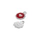Colgante de Metal Zamak Corazon Esmaltado 10mm (Ø1,6mm)