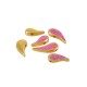 Μεταλλική Ζάμακ Καρδιά Σμάλτο 21x24.5mm Ø2mm (2τμχ/Σετ)
