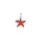 Charm en Zamak Émaillé en Forme D'Étoile de mer 8 mm Ø1.6 mm