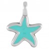 999° Silver Antique Plated/ 5µm/ Turquoise