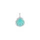 Enameled Zamak Charm Shell 7mm Ø1.6mm