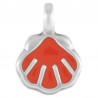 999° Silver Antique Plated/ 5µm/ Coral