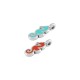 Charm en Zamak Émaillé en Forme D'Hippocampe 5 x 10 mm Ø 1.6 mm