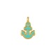 Enameled Zamak Charm Anchor 9x10mm Ø1.6mm