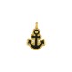 Enameled Zamak Charm Anchor 9x10mm Ø1.6mm