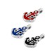 Enameled Zamak Charm Anchor 9x10mm Ø1.6mm