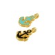 Enameled Zamak Charm Anchor 9x10mm Ø1.6mm