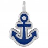 Placcato argento antico 999° / 5µm / Blu cobalto