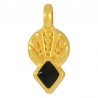 Placcato in oro 24K/ 0,12 µm/ Nero