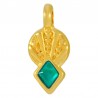 Placcato oro 24K / 0,12 µm / Turchese trasparente