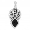 999° Silver Antique Plated/ 5µm/ Black