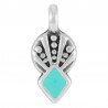 Placcato argento antico 999° / 5 µm / Turchese