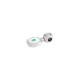 Enameled Zamak Charm Square with Evil Eye 7x14mm Ø2.2mm