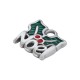 Charm en Zamak Émaillé « NOEL » avec gui 14 mm