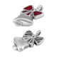 Charm Cloche en Zamak Émaillé avec nœud 13 x 18 mm Ø 1.5 mm