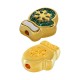 Slider in Zama Smaltato con Guanto e Fiocco di Neve 12X15Mm Ø2.3Mm