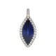 Ciondolo Ovale in Zama Smaltata ~6X12 Mm/2.8 mm