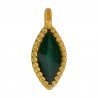 24K Gold Plated/ 0.12µm/ Transparent Green