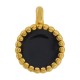 Enameled Zamak Charm Round ~8mm/2.8mm