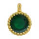Enameled Zamak Charm Round ~8mm/2.8mm