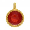 Placcato in oro 24K / 0,12 µm / Rosso trasparente