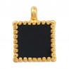 Placcato in oro 24K/ 0,12 µm/ Nero