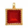 24K Gold Plated/ 0.12µm/ Transparent Red