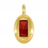 Placcato in oro 24K / 0,12 µm / Rosso trasparente