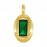 Plaqué or 24 carats/0,12 µm/Vert transparent
