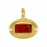 24K Gold Plated/ 0.12µm/ Transparent Red
