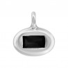 999° Silver Antique Plated/ 5µm/ Black