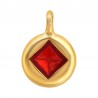 24K Gold Plated/ 0.12µm/ Transparent Red