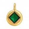 Plaqué or 24 carats/0,12 µm/Vert transparent