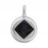 Placcato argento antico 999°/ 5µm/ Nero