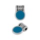 Ciondolo Rotondo in Zama Smaltata 8X11Mm Ø1.8Mm