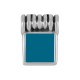 Enameled Zamak Charm Square 9x12mm Ø1.8mm