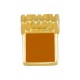 Enameled Zamak Charm Square 9x12mm Ø1.8mm