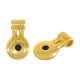 Charm Géométrique en Zamak Émaillé 9 x 15 mm Ø 2.3 mm