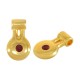 Charm Géométrique en Zamak Émaillé 9 x 15 mm Ø 2.3 mm