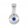 Plaqué argent antique 999° / 5 µm / Bleu