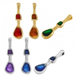 Charm Goutte en Zamak Émaillé 9 x 31 Mm/2.2 mm Ø 2 mm
