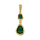 Enameled Zamak Charm Drops 9x31mm/2.2mm Ø2mm